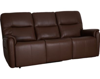 Flexsteel Wilson Cafe Leather Power Reclining Sofa