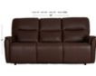 Flexsteel Wilson Cafe Leather Power Reclining Sofa small image number 7