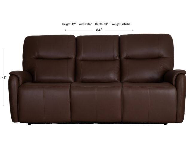Flexsteel Wilson Cafe Leather Power Reclining Sofa large image number 7