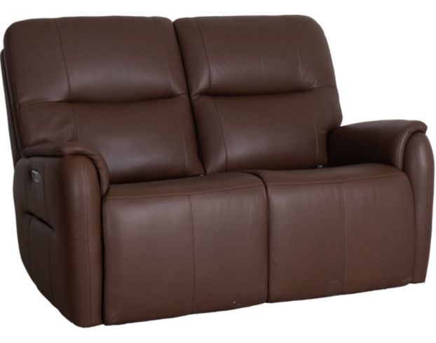 Flexsteel Wilson Cafe Leather Power Reclining Loveseat large image number 2