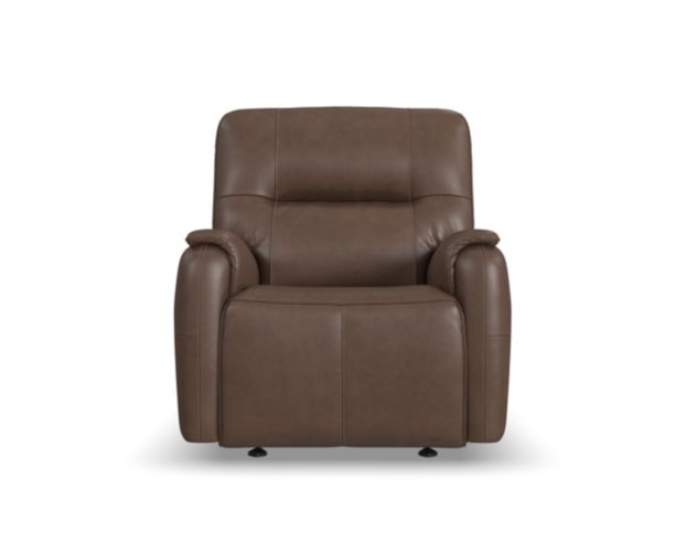 Flexsteel Wilson Cafe Leather Power Glider Recliner large image number 1