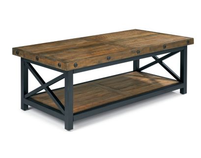 Flexsteel Carpenter Rustic Brown Coffee Table