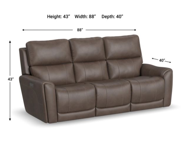 Flexsteel Carter Power Reclining Sofa with Drop Down Console large image number 13