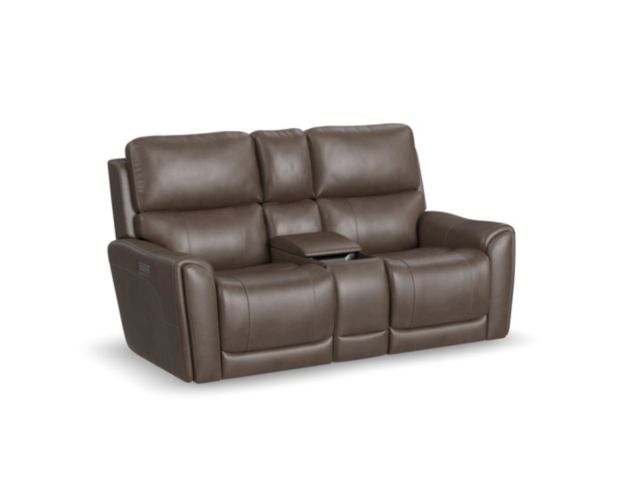 Flexsteel Carter Cappuccino Power Reclining Loveseat with Console large image number 3