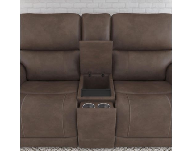 Flexsteel Carter Cappuccino Power Reclining Loveseat with Console large image number 7