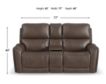 Flexsteel Carter Cappuccino Power Reclining Loveseat with Console small image number 8