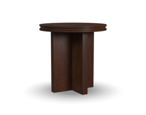 Flexsteel Waterfall Walnut Round End Table large image number 5