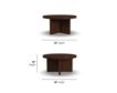 Flexsteel Waterfall Walnut Round Coffee Table small image number 8