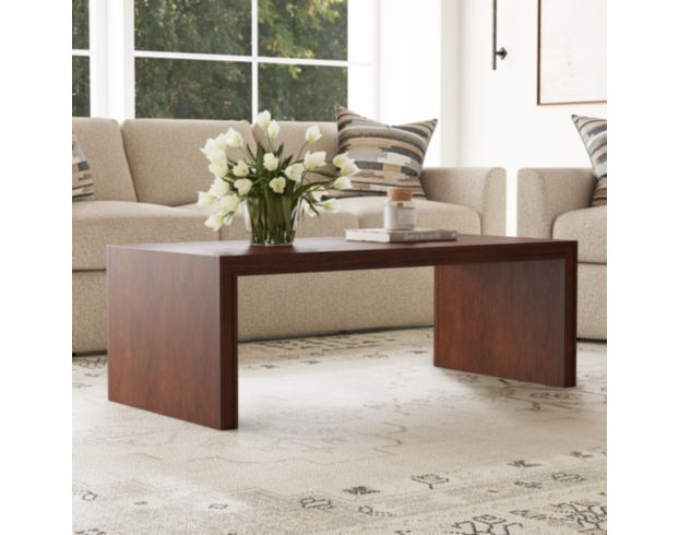 Flexsteel Waterfall Walnut Rectangular Coffee Table large image number 3