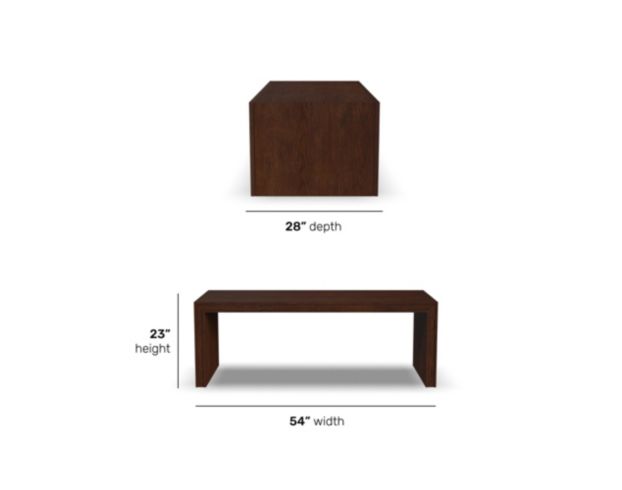 Flexsteel Waterfall Walnut Rectangular Coffee Table large image number 10