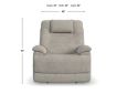 Flexsteel Zecliner Model 2+ Dove Power Lift Recliner small image number 11