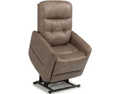 Flexsteel Kenner Dark Brown Power Lift Recliner