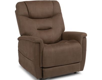 Flexsteel Shaw Brown Lift Recliner with Power Headrest & Lumbar