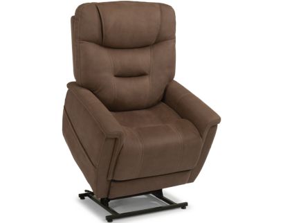 Flexsteel Shaw Brown Lift Recliner with Power Headrest & Lumbar