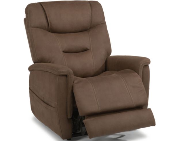 Flexsteel Shaw Brown Lift Recliner with Power Headrest & Lumbar large image number 4