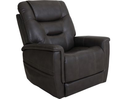 Flexsteel Shaw Grey Lift Recliner with Power Headrest & Lumbar