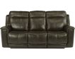 Flexsteel Miller Gray Leather Power Recline Sofa small image number 1