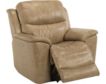 Flexsteel Cade Taupe Leather Power Recliner small image number 2
