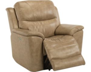 Flexsteel Cade Taupe Leather Power Recliner