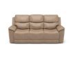Flexsteel Cade Taupe Leather Power Sofa small image number 1