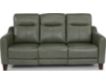 Flexsteel Forte Gray Leather Power Recline Sofa small image number 1