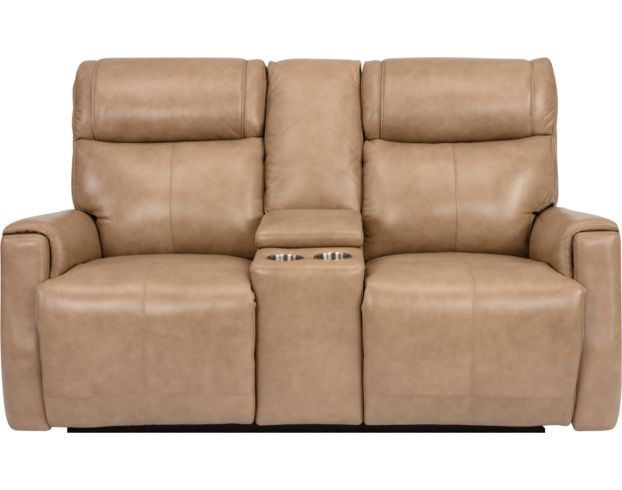 Flexsteel Holton Leather Power Recline Console Loveseat large image number 1