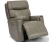 Flexsteel Holton Gray Leather Power Glider Recliner small image number 2