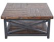 Flexsteel Carpenter Rustic Brown Square Coffee Table small image number 1