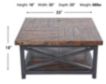 Flexsteel Carpenter Rustic Brown Coffee Table small image number 4