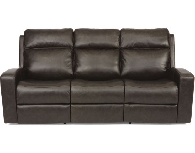 Flexsteel Cody Brown Leather Power Recline Sofa large image number 1