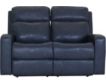 Flexsteel Cody Blue Leather Power Recline Loveseat small image number 1