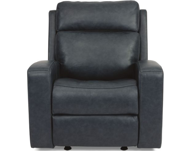 Flexsteel Cody Blue Leather Power Glider Recliner Homemakers