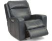 Flexsteel Cody Blue Leather Power Glider Recliner small image number 3