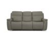 Flexsteel Sawyer Gray Leather Power Reclining Sofa small image number 1