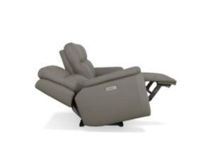 Flexsteel Sawyer Gray Leather Power Reclining Sofa