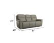 Flexsteel Sawyer Gray Leather Power Reclining Sofa small image number 8