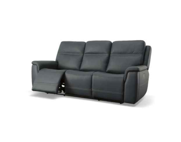 Flexsteel Sawyer Marine Leather Power Reclining Sofa large image number 3