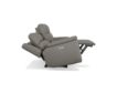 Flexsteel Sawyer Gray Leather Power Reclining Loveseat with Console small image number 4