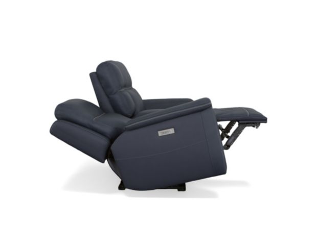 Flexsteel Sawyer Marine Leather Power Reclining Loveseat with Console large image number 3