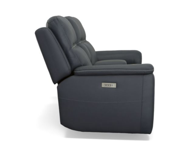 Flexsteel Sawyer Marine Leather Power Reclining Loveseat with Console large image number 4