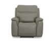 Flexsteel Sawyer Gray Leather Power Recliner small image number 1