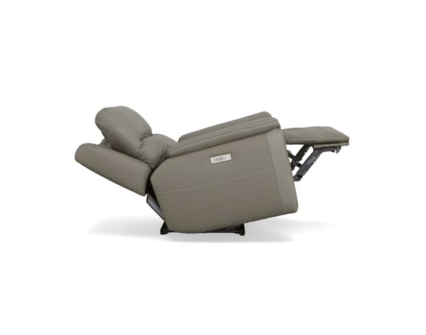 Flexsteel Sawyer Gray Leather Power Recliner large image number 5