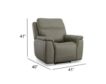 Flexsteel Sawyer Gray Leather Power Recliner small image number 10