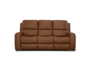 Flexsteel Linden Caramel Leather Power Reclining Sofa