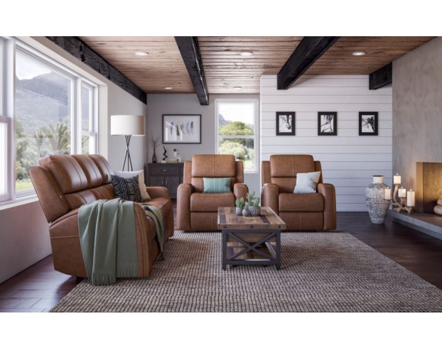 Caramel and grey living room top