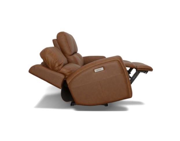 Flexsteel Linden Caramel Leather Power Reclining Sofa large image number 5