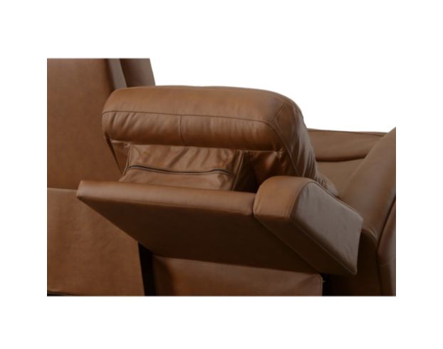 Flexsteel Linden Caramel Leather Power Reclining Sofa large image number 7