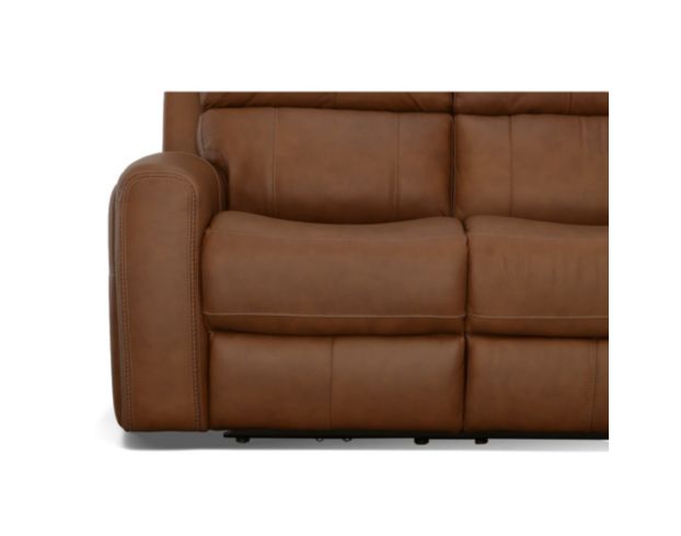 Flexsteel Linden Caramel Leather Power Reclining Sofa large image number 9