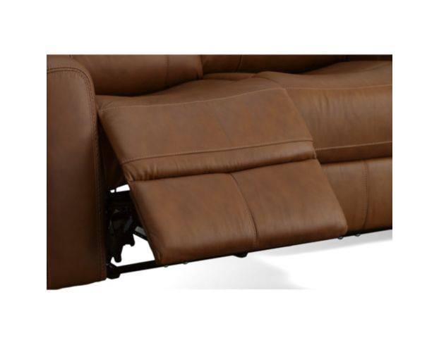 Flexsteel Linden Caramel Leather Power Reclining Sofa large image number 11