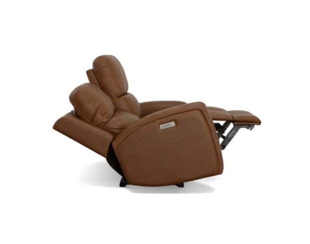 Flexsteel Linden Caramel Leather Power Reclining Loveseat large image number 4